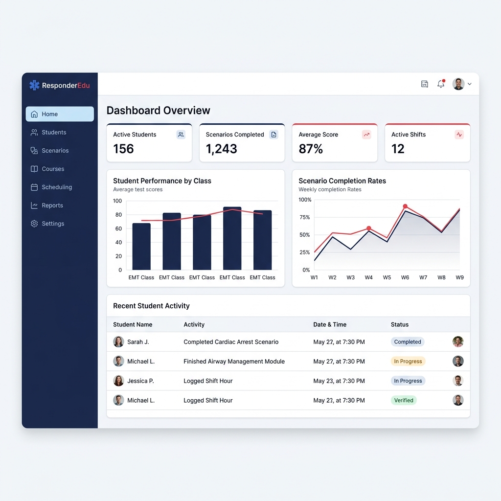Enhance EMS Instructor Dashboard